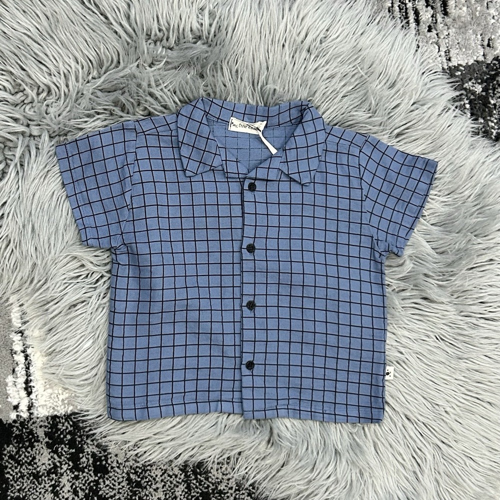 My Little Cozmo Dark Blue Baby‎ Cartago Button Up T Size 12-18month NWT $65
